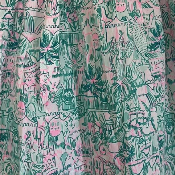 Lilly Pulitzer Lenora A Line Cotton Skirt Size 00 - Picture 11 of 15